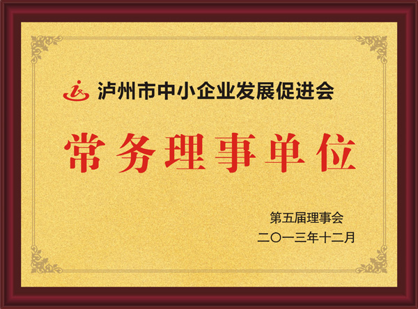 瀘州市中小企業(yè)發(fā)展促進(jìn)會常務(wù)理事單位